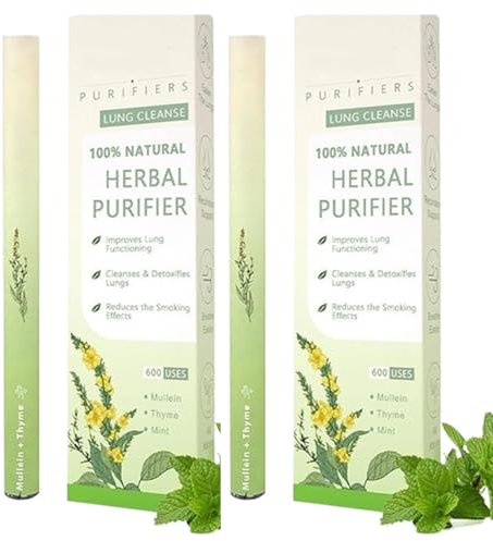 2Pc Mullein Aromatherapy Pen | Herbals Aromatherapy Inhaler | Kräuter Inhalator mit Dreifachen Pflanzenextrakten | Stift zur Raucherentwöhnung Gegen Angstzustände zur Verbesserung der Atmungs