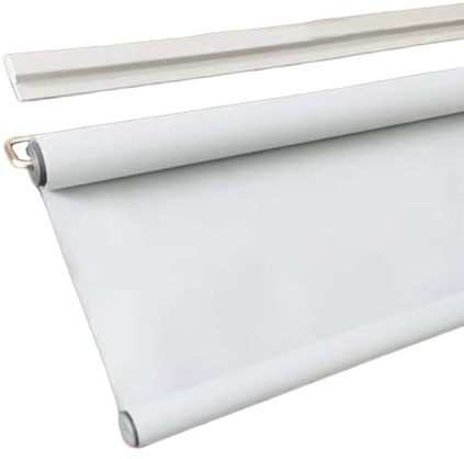 Tenda a rullo completamente oscurante, retrattile, con sollevamento automatico a molla, per interni e privacy, 150 cm x 150 cm, ideale per bloccare la luce e l'efficienza energetica