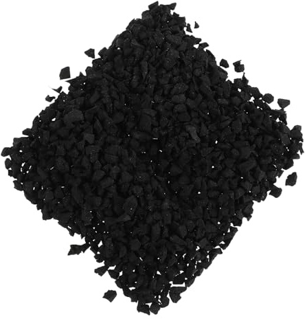 DOITOOL Granulato di Gomma Riciclata 1kg per Riempimento Erba Artificiale Assorbimento Urti e Drenaggio Avanzato per Superfici Sportive e Prato Atletico