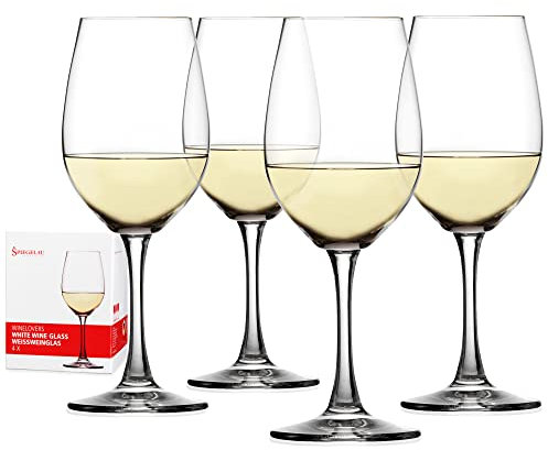 Spiegelau 4090182 Lovers - Copa de vino blanco de 13.9 onzas (juego de 4) (cristal sin plomo)