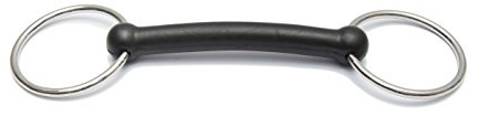 Huxlay Bros HB Loose Ring Snaffle Bits Rubber Mouth (5.0 inch)