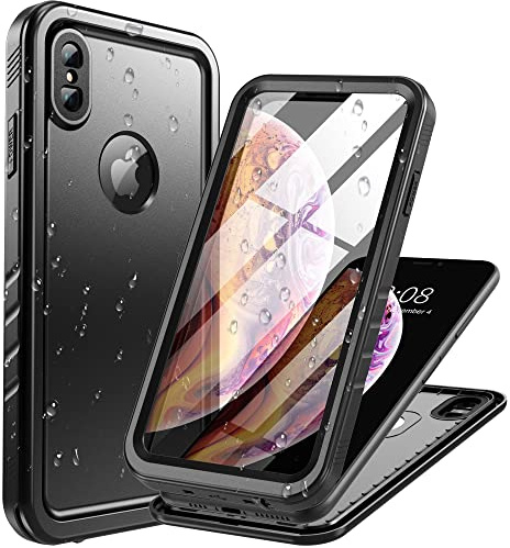 Cozycase für iPhone XS Max Hülle (6.5) Wasserdicht 360 Grad Schutz Outdoor Panzerhülle - Stoßfest Komplett Staubschutz【Military Armor Protective Hardcase】 Wasserfest Handyhülle mit Kameraschutz