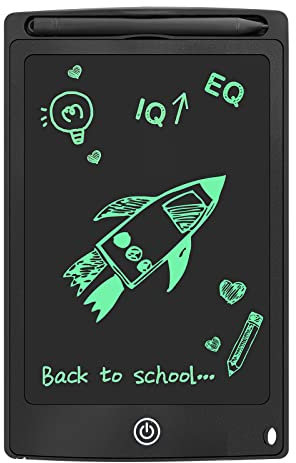 LCD Writing Tablet, 8.5 Inch Kids Drawing Tablet, Toddler Drawing Pad with Lock, Erasable Electronic Drawing Tablet, Colorful Screen Educational Graffiti Doodle Board for 3-6 Year Old Boys Girls Black