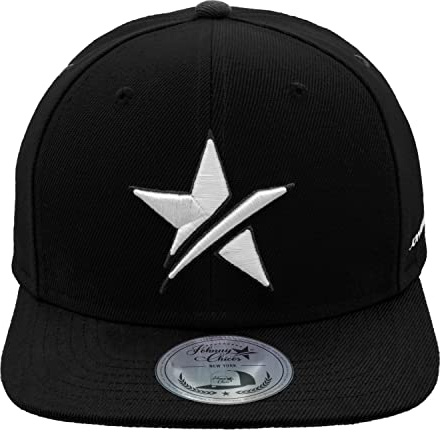 JOHNNY CHICOS Sorry I'm Fresh söt barnkeps barnkeps snapback 49–56 cm huvudomkrets, Stora stjärnor, barn-BLK-WHT, One size