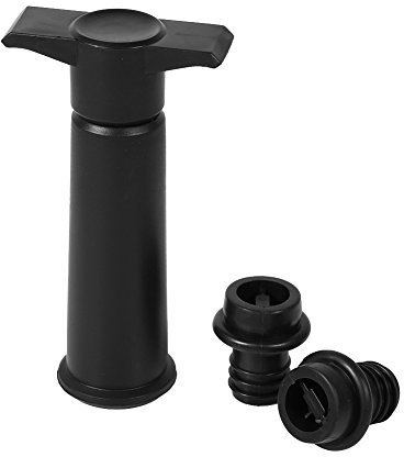WGFOIP Pompe à Vin, Pompe à Vide en Acier Inoxydable Bouchons à Vin Réutilisables pour la Conservation du Vin, avec 2 Bouchons