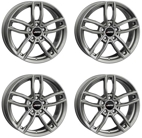 4x Autec rims alloy rims MERCADOR 7.5x17 ET40 5x112 Titansilber compatible with Mercedes-Benz GLK E GLC