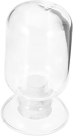 ORFOFE Botella De Vidrio Para Guardar Cerillas 125 Ml, Campana De Cristal Transparente, Tapón De Corcho, Multifuncional Para Decoración Del Hogar y Almacenamiento Elegante