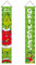 Decorazioni natalizie per portico, 2 pezzi, decorazione verde per interni ed esterni, striscioni natalizi per feste di Capodanno, porte, portico, parete ufficio