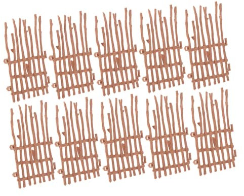 ibasenice 1set Miniature Farm Fences Recinzione Realistica Per Paesaggi Accessorio Decorativo Per Giardino Delle Miniature e Terrari Per Progetti e Modellismo