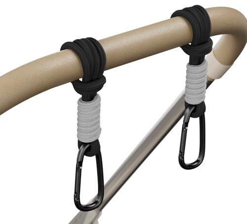 SURDOCA Kinderwagen Haken, Universal kinderwagen Haken für Taschen, Kinderwagen Taschen Halterung[2 Stück]