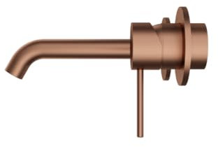 DILECI - Robinet Thermostatique à Bec Encastré cuivre pour Salle de Bain – Mitigeur Lavabo Design, Température Constante et Sécurisée – Robinet Moderne et Épuré pour Salle de Bain et Lavabo