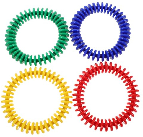 BESTonZON Lot De 4 Anneaux De Plongée pour Enfants Accessoires De Plongée Anneaux De Jouets De Piscine Plastique
