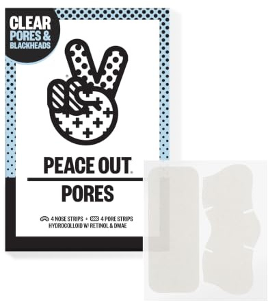 PEACE OUT Pore Minimizing Hydrocolloid Strips with Retinol & DMAE (8 count)