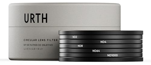 Urth 67mm 5-in-1 Lens Filter Kit (Plus+) — Neutral Density ND2, ND4, ND8, ND64, ND1000, 20-Layer Nano-Coated, Ultra-Slim Camera Lens Filters