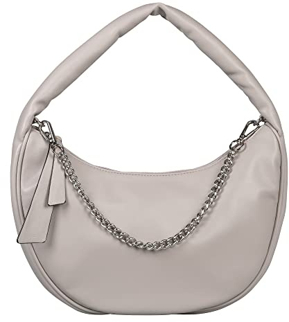 TOM TAILOR bags Ginny Damen Schultertasche Handtasche Klein Grau