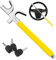 SURDOCA Multifunction Steering Wheel Lock – High Security Anti Theft with Window Breaker – Universal Car Wheel Lock – Easy Installation Fit for Auto Truck SUV Van