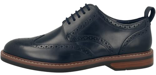 Clarks Aldwin Limit Mens Navy Leather, 8