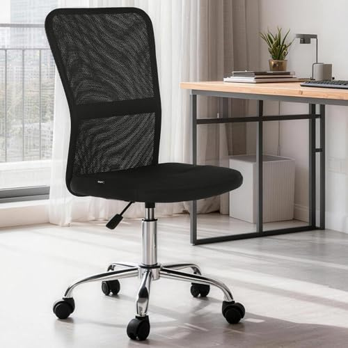 Mingone Bürostuhl Mesh, höhenverstellbar, bis 120kg(Schwarz)