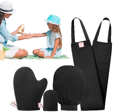 Manoplas de bronceado sin sol,Guante autobronceador - Manopla de aplicación autobronceadora para hombres | Aplicador de bronceador reutilizable, herramientas de belleza protectoras para la