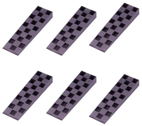 ALUCON Cunei di montaggio in plastica, 94 x 44 x 14 mm, per finestre, porte, colore nero, 100 pezzi