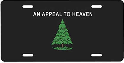 Una Placa de matrícula de Appeal to Heaven de 6 x 12 para decoración de Coche, de Aluminio y Metal para el Frente del Coche, camión o Todoterreno