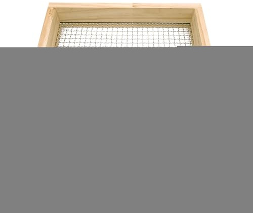 Hailerio Tamiz de jardín, de Madera, para Compost, Multifuncional, tamiz de Tierra y, Herramienta de jardinería para Suelo y Piedras, 29 x 32,5 x 5 cm
