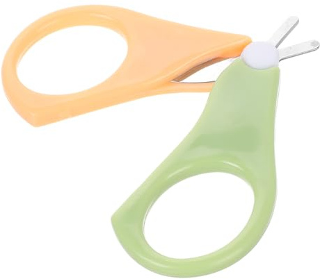 LIFKOME Cortauñas para Bebés Punta Redonda de Acero Inoxidable y Diseño Compacto, Portátil y Ligero Adecuado Cuidado de Uñas en Guarderías y Bebés
