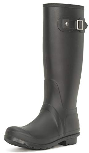 Polar Women’s Waterproof Wellington Boots - Tall Rubber Rain Wellies with Slip-Resistant Sole - Durable Outdoor Festival & Garden Footwear