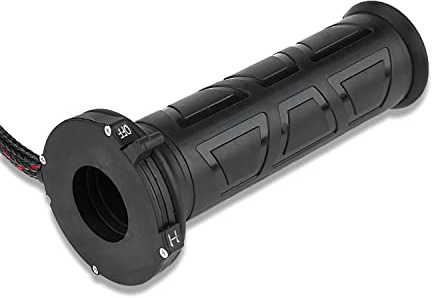 Keenso - Empuñaduras calefactadas para motocicleta, bicicleta o quad, con cargador USB, 1 par, 12 V, universales, 22 mm