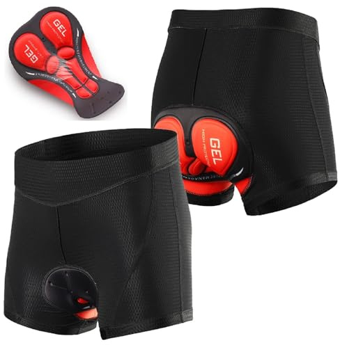 Lixada Men's Cycling Underwear Shorts 3D Padded MTB Bicycle Bike Underwear Shorts Breathable Quick Dry Shorts