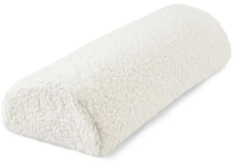 Easylife Recliner Leg Rest Cushion (H27 x W58.5 x D10 cm) - Soft Foam Fill, Sherpa Fleece Cover, Brown - Leg Elevating Pillow, Lumbar Support, Neck Roll - Fully Guaranteed
