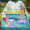 Edmirfun 170cm Large Square Shark Sprinkle and Splash Water Play Mat, Thickened Splash Play Mat Non-Slip Water Sprinkler Pad Inflatable Water Toys, Gift for Kids Dogs, Summer Garden Outdoor Play-Blue
