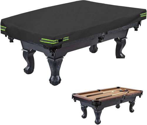 Pool Table Cover 7ft, 600D Waterproof Covers for Billiard Pool Table, Heavy Duty Scratched-Free UV Protection Snooker Furniture Table - 7 Feet