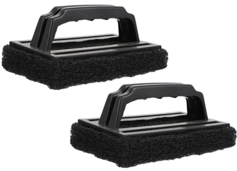 TOBBOMEY 2 Piezas Cepillo Limpiador BBQ para Parrilla de Cocina Cepillo Multifunción para Rejilla de Barbacoa Accesorio y Ergonómico para Limpieza Fácil Esfuerzo