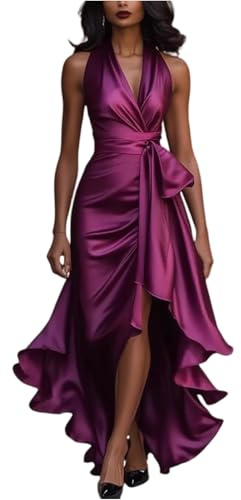 Robe Boheme Chic Mariage Invité Mariage Moulante Soiree Chemise Femme Cérémonie Satin Chic Soirée Coton Élégante Longue Manche Longue L'an Plage Fluide Velours Robe Réveillon M