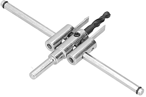 Generic Set di Frese Circolari Regolabili Punta da Trapano per Legno Efficiente per Progetti Fai-da-te di Lavorazione del Legno Ideale per Tagli Circolari in, Plastica e Acrilico (40-200 mm)
