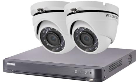 HIK-2DOM-THD-002 - Kit vidéo Surveillance Turbo HD 2 caméras dôme
