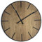 FLEXISTYLE Groß wanduhr ohne tickgeräusche Wood Art Schwarz 60cm, Wohnzimmer, Schlafzimmer, in EU hergestellt, z216-2