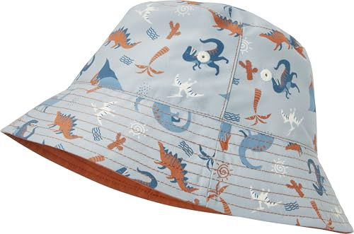 Playshoes Jungen UV-Schutz Fischerhut Bademütze Kopfbedeckung, Dino Allover,55