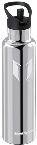 Sparrow Insulated Water Bottle 1L - FlipFlow Metal Water Bottles with Straw Lid - BPA Free - Leakproof Stainless Steel Flask for Sport, Camping, Hiking, Outdoor, Travel