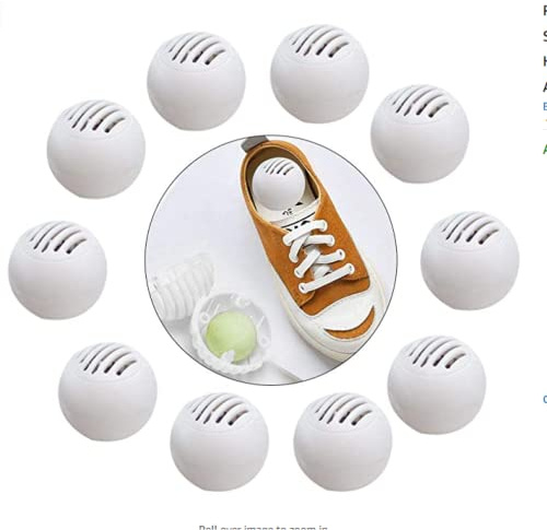 Skodeodorant bollar sneakers fräschare deodorant lukt för skåp lådor vit 10 st, sko deodoriserande bollar