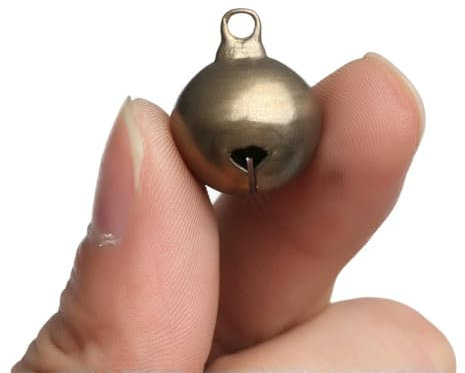 VICIYOO 10 Piezas de Campanas de Bronce Retro Hechas a Mano, pequeñas cascabeles de Cobre, Herramientas para Hacer Collares y Pulseras, Accesorio de Campanilla, decoración del hogar, Manualidades