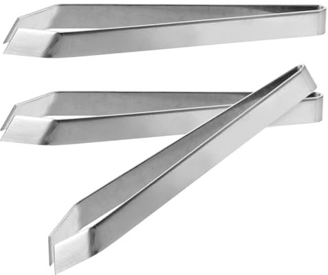 FUNNETOYU 2 Set Plucker in Acciaio Inossidabile Pinzette Pinze Per Lische Di Pesce Pinzetta Cucina Pinzetta Per Cucina Pinzetta Inclinata Utensili Per Lo Styling Del Cibo Silver 3 Pezzi * 2