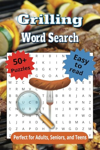 Grilling Word Search Book: A Grilling Themed Word Find Puzzle for Adults, Seniors, and Teens