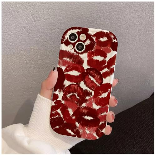 LIRASIRA Compatible con Xiaomi Redmi Note 9S/Redmi Note 9 Pro Diseño Huella Labio Pantalla Completa Funda Blanda Europea