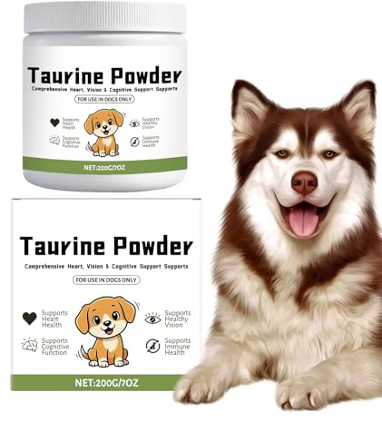 Pure Taurine, Taurina Per Cane In Polvere, Taurina Pura Per Cane, 200 G Integrativo Energetico, Integratore Giornaliero,Assunzione Quotidiana Al Mattino E Alla Sera Dopo I Pasti Per Cuccioli E Cani
