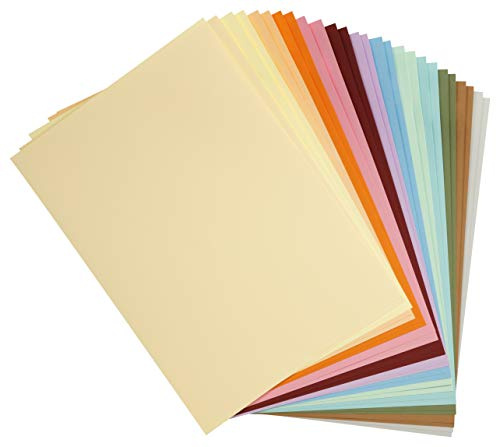 Clairefontaine 975299C Paquet Papier Maya - 28 Feuilles Papier Dessin Lisse Assortiment Pastel - A4 21x29,7 cm 185g - Idéal pour le Dessin et les Activités Créatives