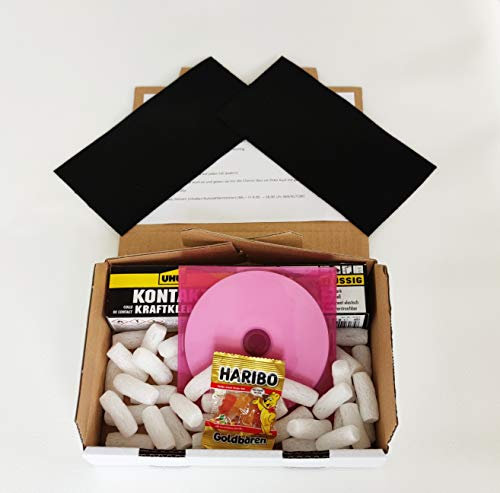 Cabriolet Verdeck Reparatur Set mit 2 zuschneidbaren Flicken a´ca. 17cm X 10cm inkl. Kleber und Anwendungs + Pflegeanleitung auf CD