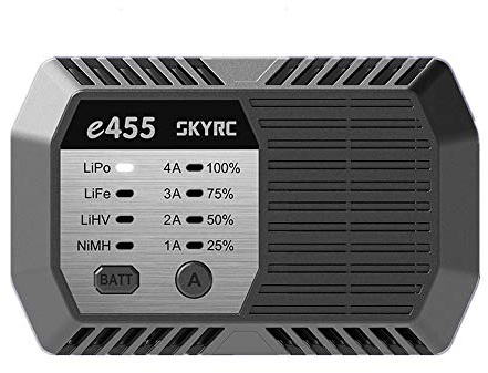 SKYRC e455 50W 4A Multi Chimie Chargeur de Batterie Lithium pour batteries LiPo, LiHV, et NiMH Noir