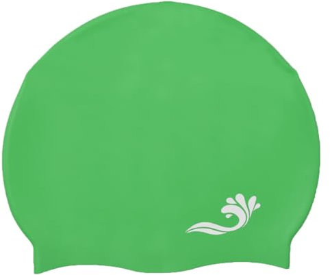 Badekappe aus Silikon, getränkt, Grün